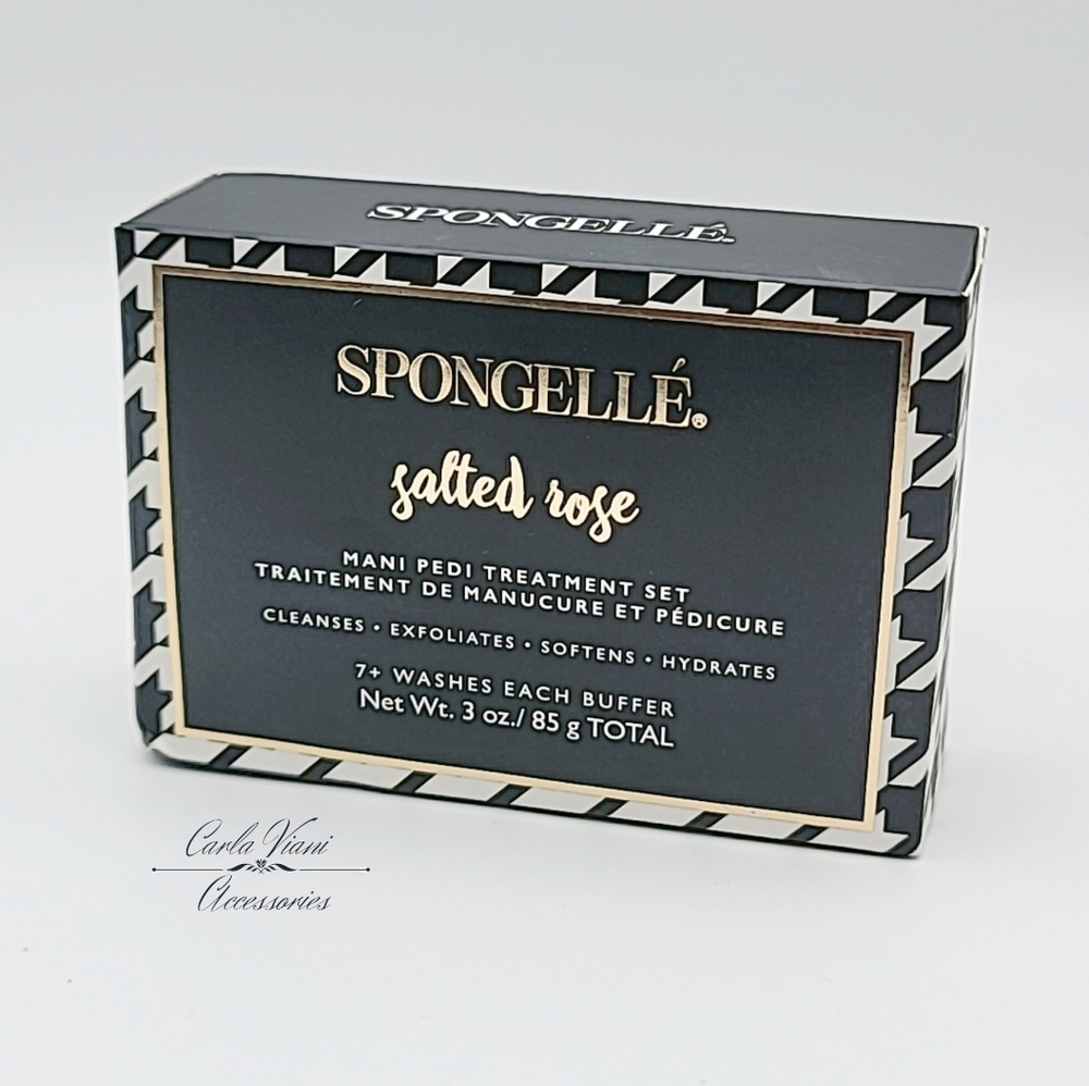 Spongelle Salted Rose Manicure Pedicure Treatment Set